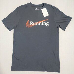 Nike Running Dri-Fit Tee men's size M dark blue short sleeve NWT